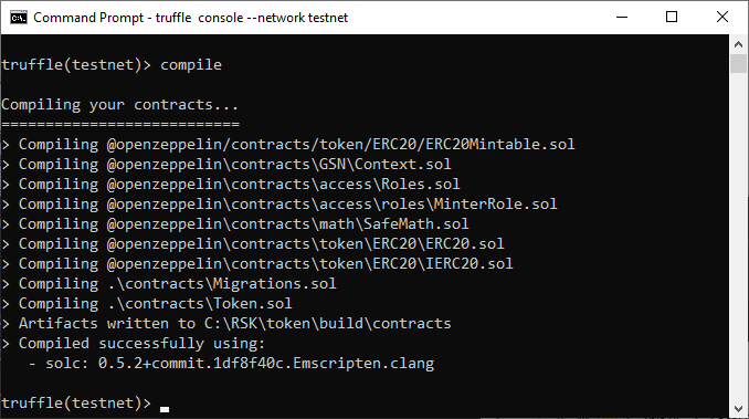 truffle compile